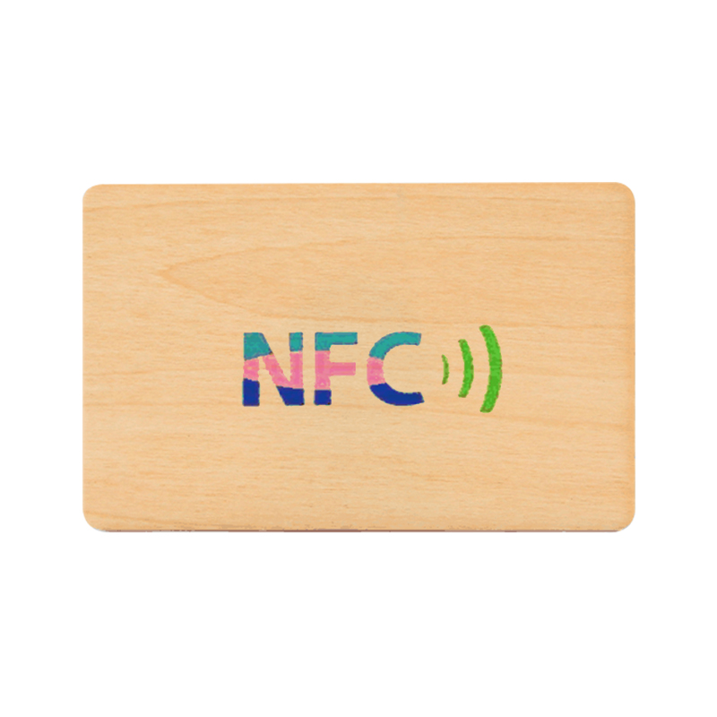 Tarjeta de madera NFC