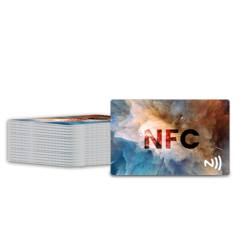 Fabricante de tarjeta de PVC inteligente NFC pasiva imprimible personalizada 13.56MHz NTAG213