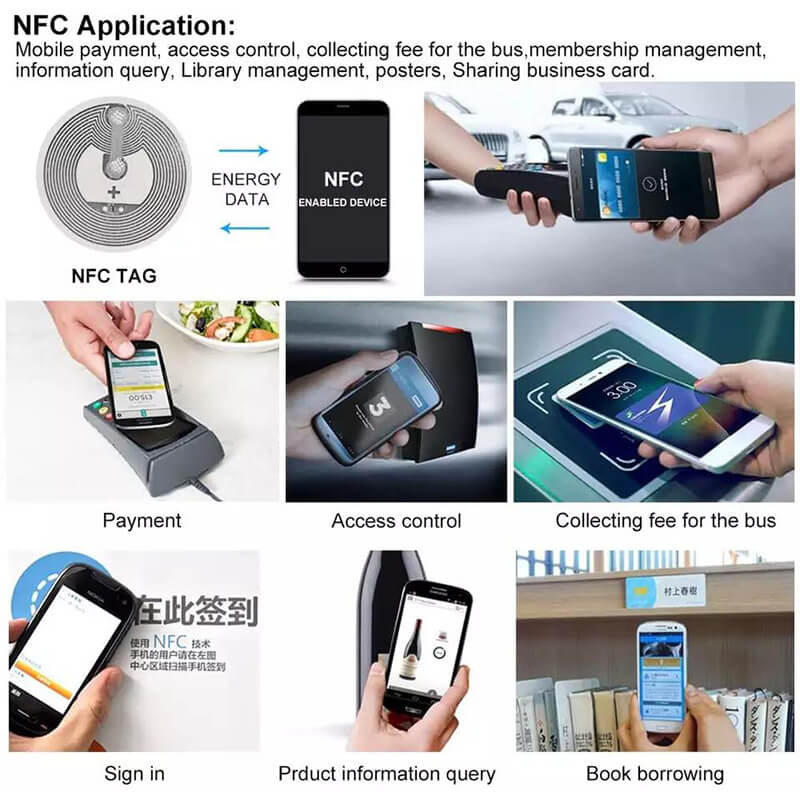 13.56MHz Programa impermeable PVC Código QR Etiqueta personalizada NFC Fabricante