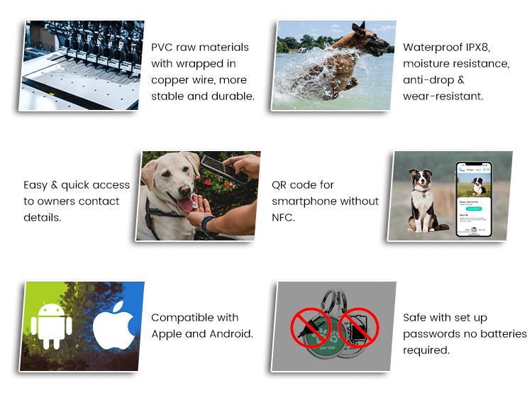 Metal Edge NFC Smart Dog Tag
