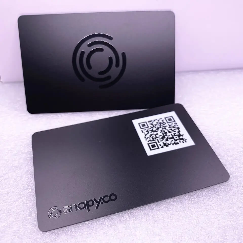 Fabricante de tarjetas de medios sociales NFC de negocios digitales programables personalizados de 13,56 MHz