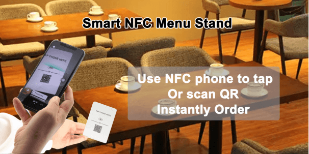 ¿Qué es el soporte de menú acrílico NFC?